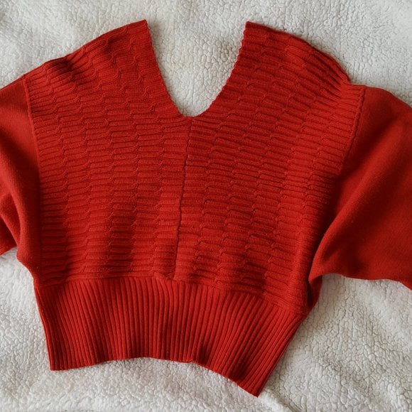 Vintage Boutique Cropped Oversized knit loose fit Cozy Bohemian Chunky Sweater - Picture 4 of 16